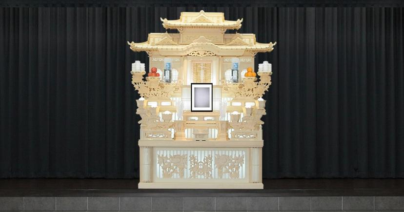 斎場25セットプラン（1日葬限定）の祭壇画像