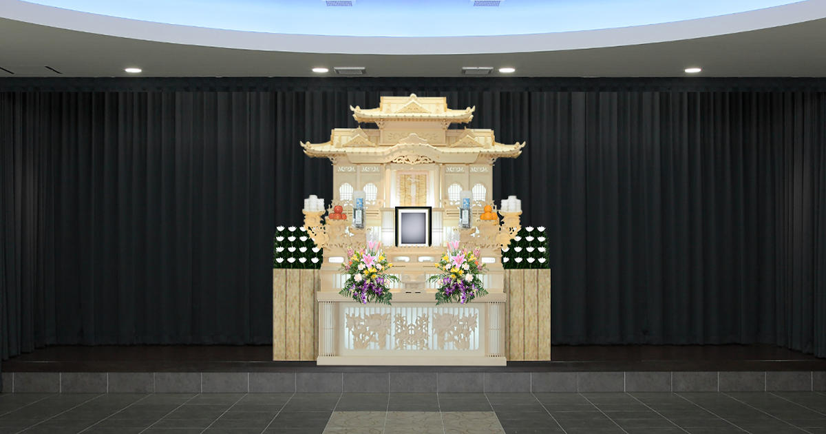 鬼葬 白木55セットプラン（白木祭壇）ティア大東深野南の葬儀プラン｜葬儀