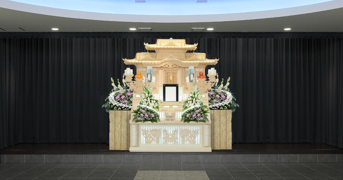 白木77セットプラン（白木祭壇）ティア大東深野南の葬儀プラン｜葬儀