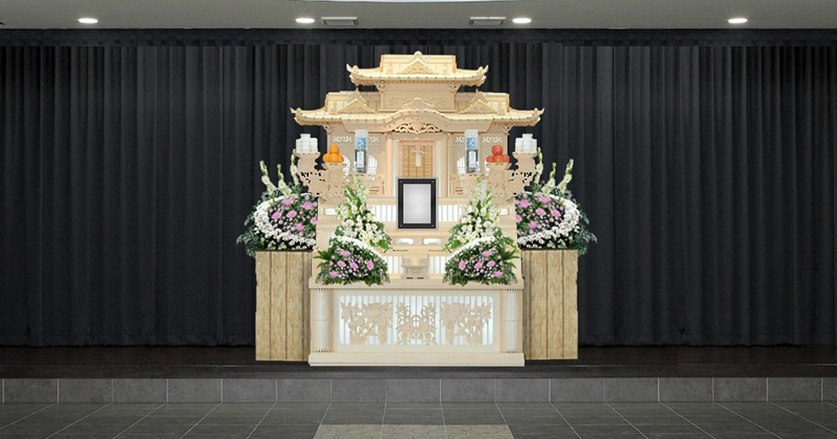 白木77セットプラン（白木祭壇）ティア知立の葬儀プラン｜葬儀会館